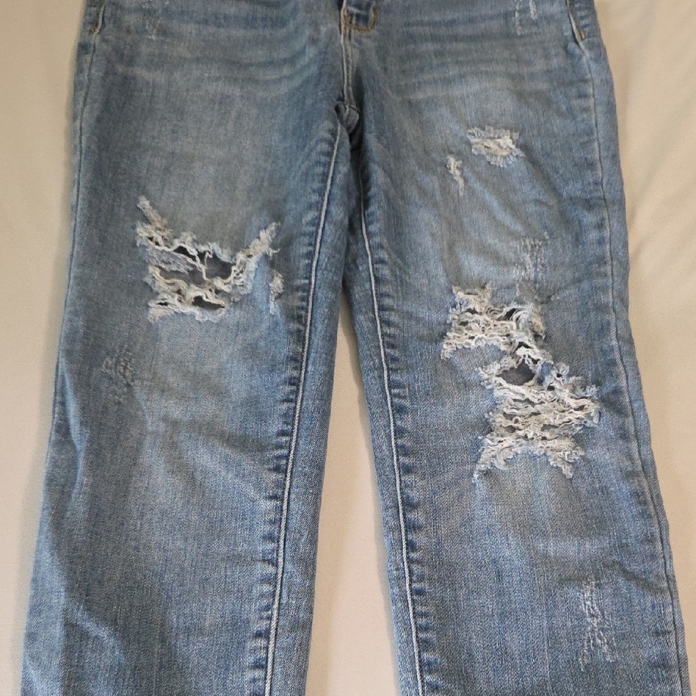 Judy Blue Distressed Light Blue Skinny Jeans